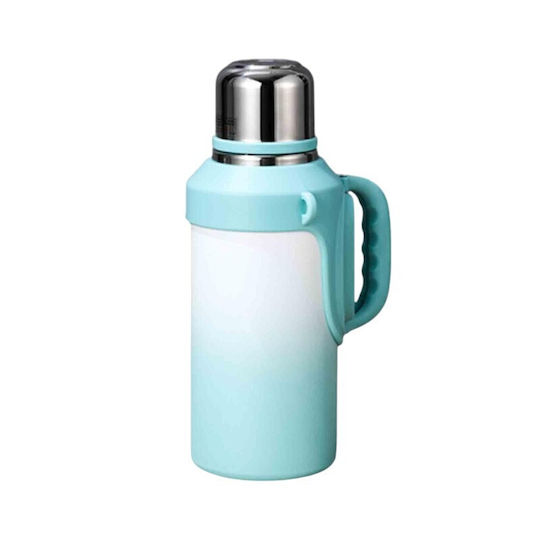 Portable Thermos Bottle Thermos Stainless Steel / Plastic 1 L Light Blue