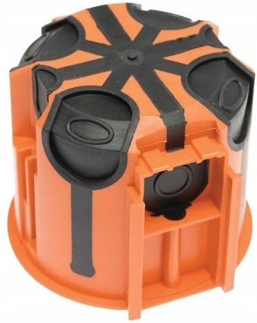 PAWBOL Gemauertes Anschlussdose Verzweigung IP30 in Orange Farbe