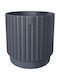 Form Plastic Mika Plastic Grey Round Pot 13.8x13.8cm