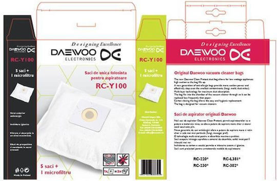 Daewoo Vacuum Cleaner Bags 5pcs Compatible with Daewoo Vacuum Cleaner