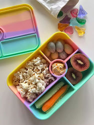 Rainbow Kids' Food Container Made of Silicone