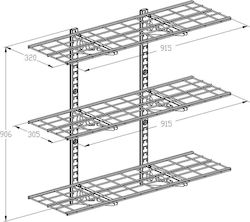 Ergosolid Walraven Edelstahlregalablagen