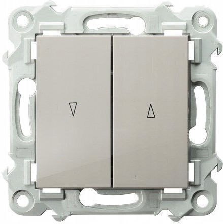 Ospel Vertiefter Elektrischer Wandtaster Rollläden Zweifach Ohne Rahmen Beiges