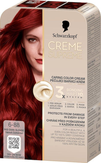 Schwarzkopf Creme Haarfärbemittel 6-88 Intensive Rote 60ml