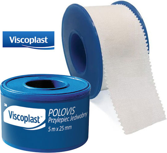 Viscoplast Seiden Erste-Hilfe-Klebeband 2.5cm x 5m
