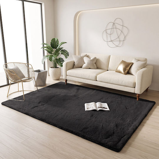 Beauty Home 9644 Неплъзгащ се Килим Правоъгълен Лятно Черен 133x190cm