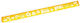 Moses Durchsichtiger Lineal 20cm Gelbe
