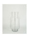 Decorative Glass Transparent Vase 21xH39cm