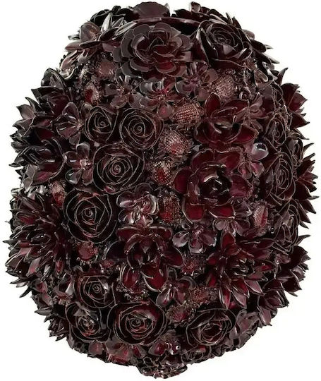 Decorative Black Stone Vase 32x32xH36cm