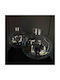 Set Decorative Transparent Glass Vases Φ25xH23cm