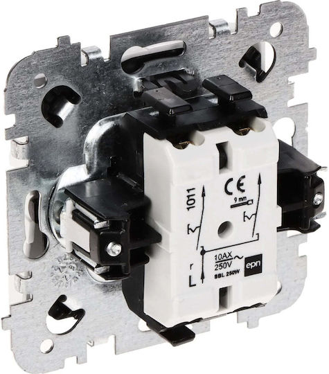 Elektro Plast Mechanism For Wall Push Button Switch In White Colour 4111-10
