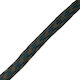 Round Cotton Recycled Rayon Dark Green Khaki Lace 1.2cm Meter