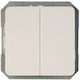 Waterproof Recessed Wall Switch Without Frame White