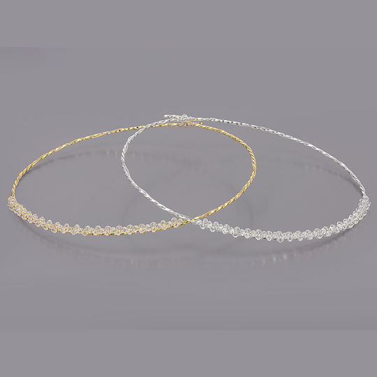 Handgefertigte Hochzeitskronen Versilbert 1210 Silber