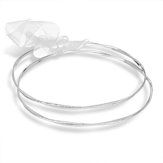 Handgefertigte Hochzeitskronen Υδραία 181 Versilbert