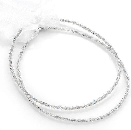 Handgefertigte Hochzeitskronen Swarovski Perlen Nióvi 614 Versilbert
