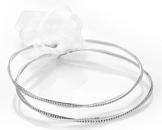 Handgefertigte Hochzeitskronen Láchis 324 Versilbert