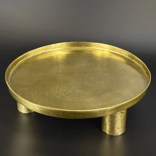 Hochzeits-Tablett aus Metallisch Gold