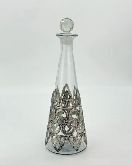 Hochzeitsdekantor Glas / Metallisch