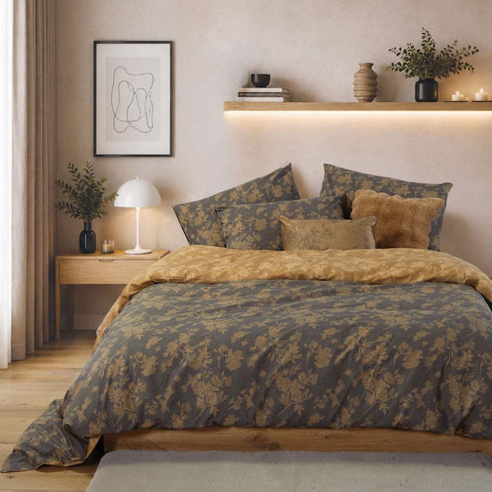 Nef-Nef Homeware Dream Комплект Чаршафи King Size с Еластична лента 180x200+35см. Кафяв (4бр.)