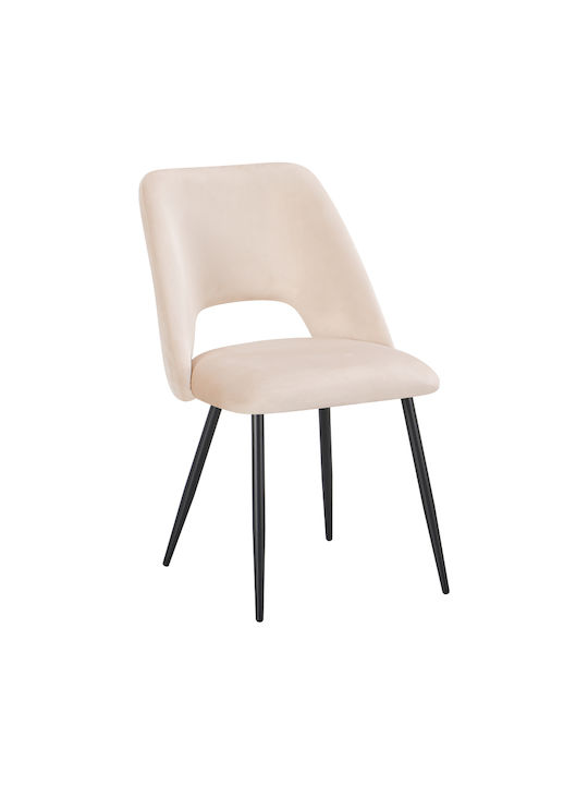 Nelda Ess- und Küchenstühle Samt Beige 44x58x82cm