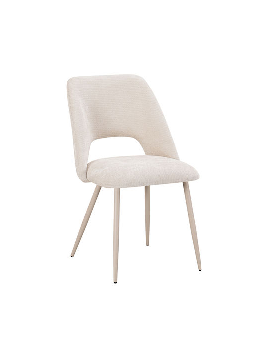 Nelda Ess- und Küchenstühle Samt Beige 44x58x82cm