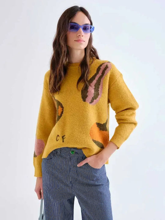 Women's Long Sleeve Sweater Yellow
