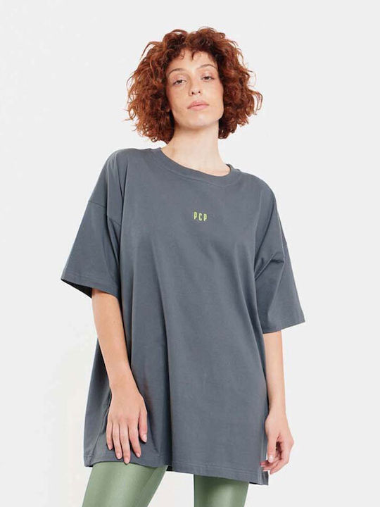 Damen Oversized T-Shirt Grau