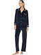 Pink Label Wintersamt Damen Schlafanzughose Chocolate