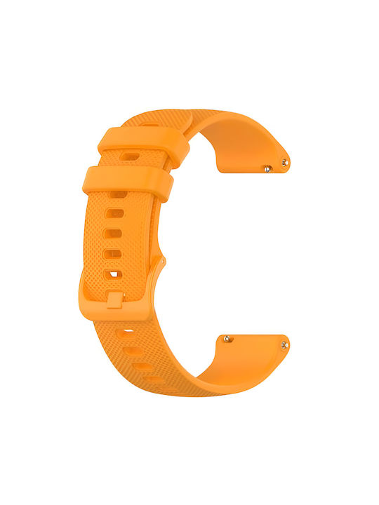 Silicone Strap Rhombus Pattern Garmin Vivoactive 4S Vivomove 3S Orange