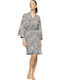 Pink Label Winterschlafanzug Damen Ivory Leopard