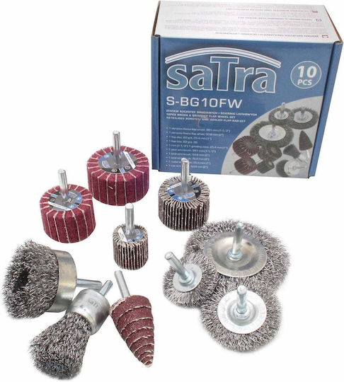 Set Perii De Sârmă Discuri Abrasive Pentru Ascuțire Și Curățare Metal Lemn 10 Bucăți