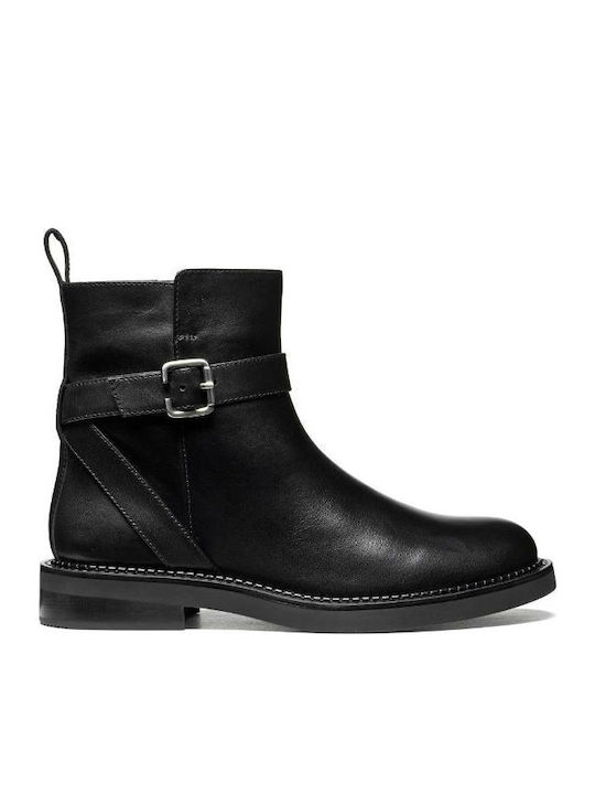 Serilda Leather Women's Ankle Boots Black
