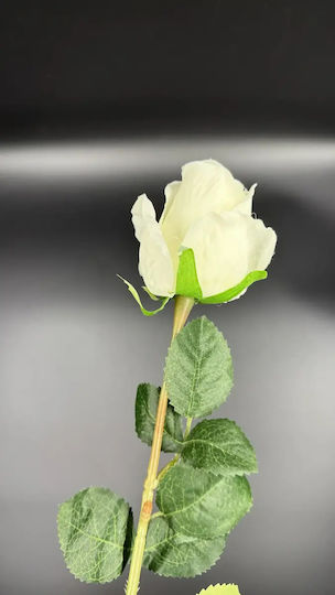 Künstliche Dekorative Rose Klein Weiß