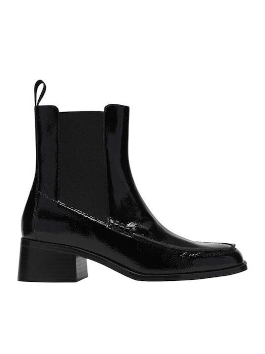 Leder Damen Stiefeletten Astrogálou Schwarz