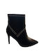Damen Stiefeletten mit hohem schwarzen Absatz