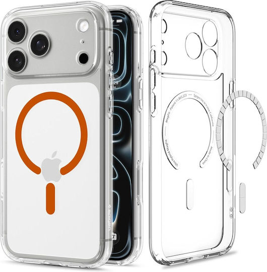 Spigen Ultra Hybrid Magsafe Прозрачен Оранжев iPhone 18 Pro Max/17 Pro Max Acs12122