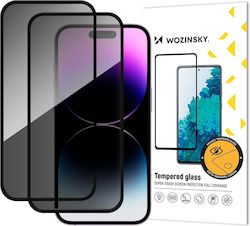 Wozinsky Privacy Glass Tempered Glass Iphone 18 Pro Max 2 Bucăți Wozinsky Privacy Glass Tempered Glass Iphone 18 Pro Max 2 Bucăți
