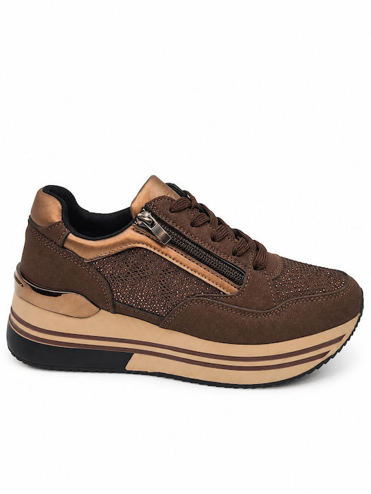 Plato Adidași Flatforms pentru femei Maro