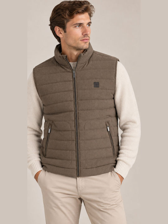 Sleeveless Puffer Jacket Earth