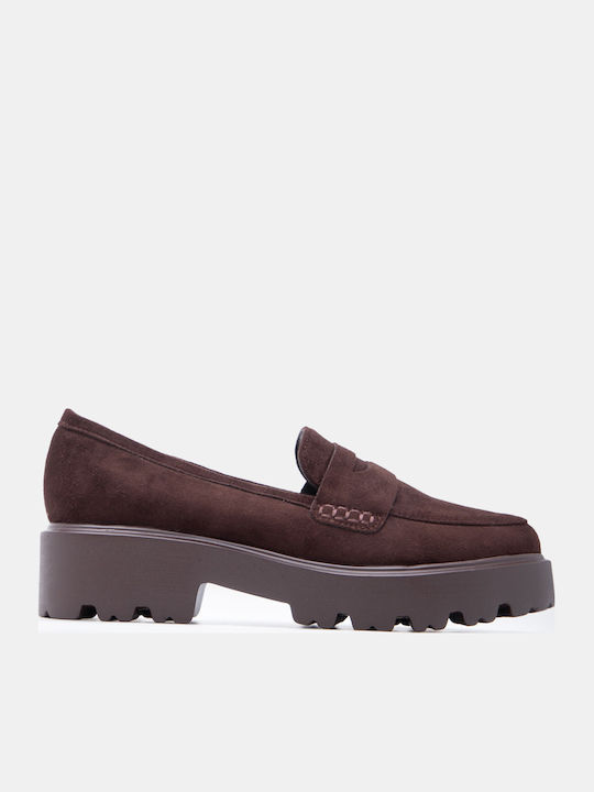 Luigi Women's Loafers In Brown Color