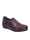 Leder Damen Mokassins in Roter Farbe