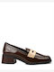 Loafer Pumps aus Lackleder Braun