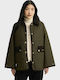 Damen Jacke Für Winter Olive