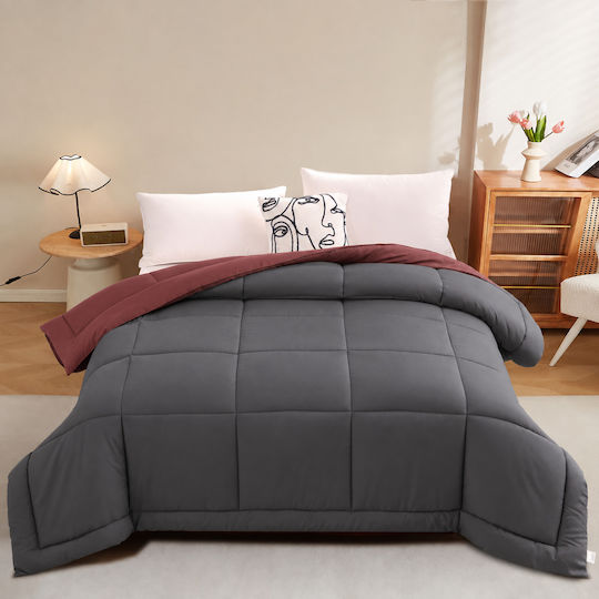 Homeone Super King Steppdecke mit Mikrofaser-Ausfüllen 220x240cm Keramidi