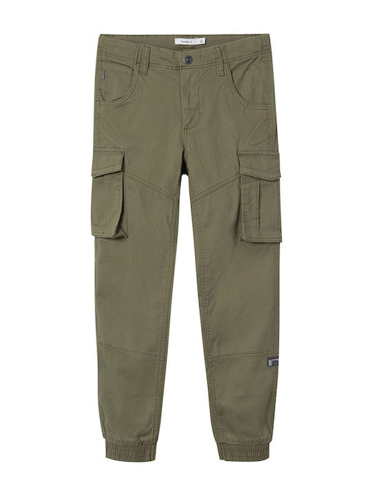 Kids Sweatpants Deep Lichen Green Khaki