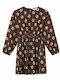 Summer Mini T-Shirt Dress Brown