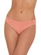 Baumwoll Hohe Taille Damen-Slip Brasil in Hellrosa