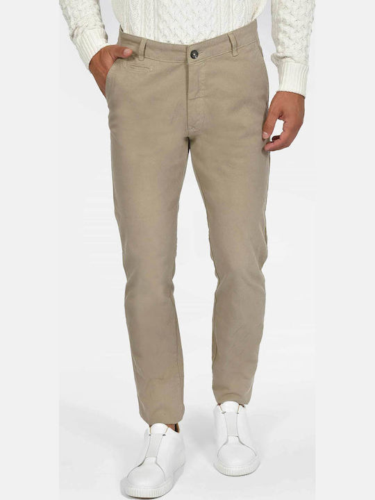 Мъжки Панталон Chino Еластичен Regular Fit Бежов
