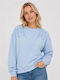 Long Women's Light Blue Sweatshirt